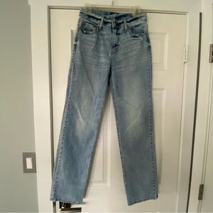 Daze straight leg women’s jeans size 25 light wash great condition